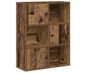 vidaXL Bibliothèque Vieux Bois 60x24x76,5 cm Bois d'ingénierie