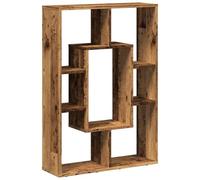 vidaXL Bibliothèque Vieux Bois 63x20x90 cm Bois d'ingénierie, étagère, étagère de Rangement, Support à Livres, étagère à Livres, étagère de Stockage