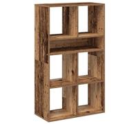 vidaXL Bibliothèque Vieux Bois 66x31x112 cm Bois d'ingénierie, Armoire de Rangement, étagère de Rangement, unité de rayonnage, étagère à Livres