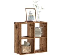 Vidaxl Bibliothèque Vieux Bois 68,5x32x68,5 Cm Bois D'ingénierie Multicolore
