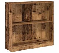 vidaXL Bibliothèque Vieux Bois 80x24x76 cm Bois d'ingénierie, étagère, étagère à Livres, Support de Livre, Armoire de Rangement, étagère de Rangement