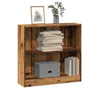 Vidaxl Bibliothèque Vieux Bois 80x24x76 Cm Bois D'ingénierie Marron