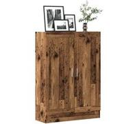 vidaXL Bibliothèque Vieux Bois 82,5x30,5x115 cm Bois d'ingénierie Multicolore