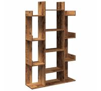 vidaXL Bibliothèque imitation vieux bois 86×25,5×140 cm Bois composite Marron G