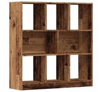 vidaXL Bibliothèque Vieux bois 97,5x29,5x100 cm Bois d'ingénierie Multicolore