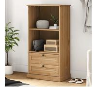 Vidaxl Bibliothèque Vigo 60x35x114,5 Cm Bois Massif De Pin Multicolore