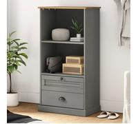 vidaXL Bibliothèque VIGO gris 60x35x114,5 cm bois massif de pin 353186