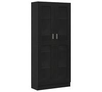 Bibliothèques Vidaxl 2 Pcs Chêne Noir 82,5x30,5x185 Cm Bois D'ingénierie Noir