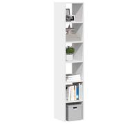 Vidaxl Bibliothèques 2 Pcs Empilable Blanc 30x30x80 Cm Bois Ingénierie Blanc
