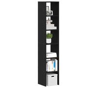 Vidaxl Bibliothèques 2 Pcs Empilable Chêne Noir Bois D'ingénierie Marron