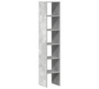 vidaXL Bibliothèques 2 pcs empilable – Gris béton, bois d'ingénierie