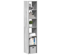 Vidaxl Bibliothèques 2 Pcs Empilable Sonoma Gris Bois D'ingénierie Marron