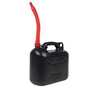vidaXL Bidon d'essence avec bec verseur flexible 3 pcs. noir 10 L