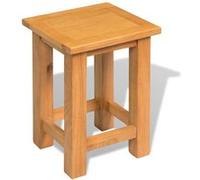 vidaXL Table d'appoint 27 x 24 x 37 cm Bois de chêne massif