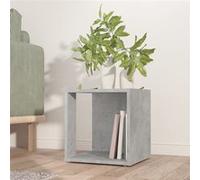 Table d'Appoint, Table Basse avec Rangement, Bout de Canapé, Meuble de Salle de Séjour Salon, Moderne, Gris Béton Bois d'Ingénierie