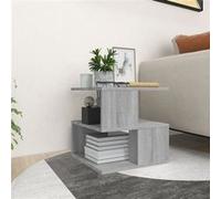 vidaXL Bijzettafel 40x40x40 cm bewerkt hout grijs sonoma eikenkleurig815811 Gris G