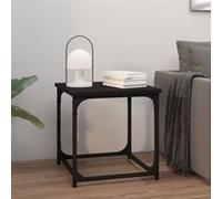 vidaXL Bijzettafel 40x40x40 cm bewerkt hout zwart823287 Noir G