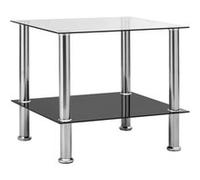 Vidaxl Table D'appoint Transparent 45x50x45 Cm Verre Trempé