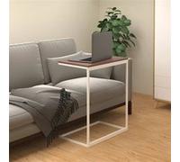 vidaXL Table d'appoint Blanc 55x35x66 cm Bois d'ingénierie