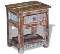 Table d'appoint avec 1 tiroir Bois de récupération 43 x 33 x 51 cm vidaXL