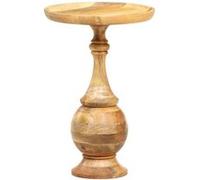 vidaXL Table d'appoint ronde 43x43x66 cm Bois de manguier massif Marron