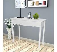 vidaXL Table de console et coiffeuse Blanc