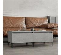 Vidaxl Tables D'appoint 2 Pcs Gris Béton 50x46x35 Cm Bois D'ingénierie Marron