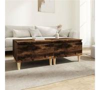 Bijzettafels 2 st 50x46x35 cm bewerkt hout gerookt eikenkleurig819511