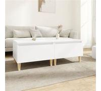 819501 vidaXL Tables d'appoint 2 pcs Blanc 50x46x35 cm Bois d'ingénierie