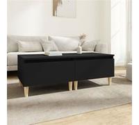 vidaXL Bijzettafels 2 st 50x46x35 cm bewerkt hout zwart819503 Noir G