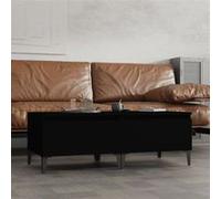 Vidaxl Tables D'appoint 2 Pcs Noir 50x46x35 Cm Bois D'ingénierie Marron