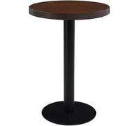 vidaXL Bistrotafel 60 cm MDF donkerbruin286422 Brun G