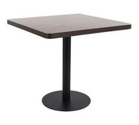 vidaXL Bistrotafel 80x80 cm MDF donkerbruin286434 Brun G