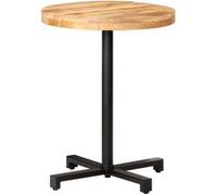 vidaXL Bistrotafel rond Ã˜60x75 cm ruw mangohout320265 Brun G