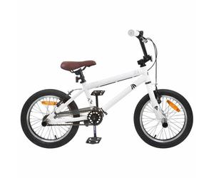vidaXL BMX 18 Pouces pour les enfants de 7 à 10 ans Blanc 42009728
