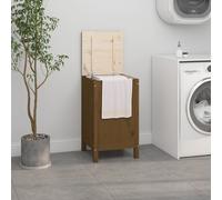 vidaXL Bo?te ¿¿ linge Marron miel 44x44x76 cm Bois massif de pin