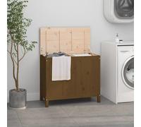 vidaXL Bo?te ¿¿ linge Marron miel 88,5x44x76 cm Bois massif de pin