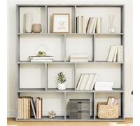 vidaXL Bibliothèque 132x29x141,5 cm Bois d'ingénierie Gris béton