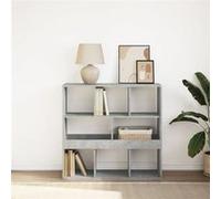 Vidaxl Bibliothèque/Séparateur De Pièce Gris Béton 100x33x94,5 Cm Multicolore