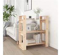 vidaXL Boekenkast/kamerscherm 80x35x91 cm massief grenenhout813899 Brun G