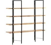 vidaXL Boekenkast met 4 schappen 160x35x160 cm massief mangohout286603 Brun G