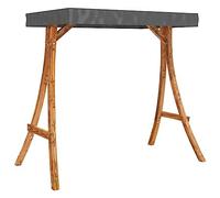 vidaXL Cadre de balançoire toit anthracite Bois courbé à finition teck, Anthracite, polyester