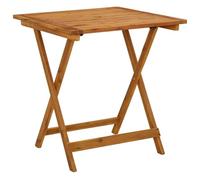 vidaXL Bois d'Acacia Massif Table Pliable de Jardin Table de Patio Table de Terrasse Table d'Extérieur Table de Salle à Manger 70x70x75 cm