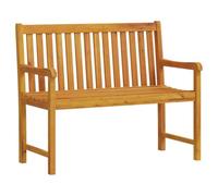 vidaXL Bois d'Acacia Solide Banc de Jardin Meuble d'Extérieur Banc de Patio Meuble de Jardin Banc de Terrasse Banc d'Arrière-Cour 110 cm