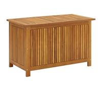 vidaXL Bois d'Acacia Solide Boîte de Rangement de Jardin Banc de Stockage Coffre de Rangement Outils de Jardinage Extérieur 90x50x58 cm