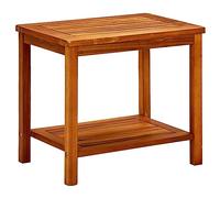 vidaXL Bois d'Acacia Solide Table Basse Table d'Appoint Table de Canapé Bout de Canapé Meuble de Salle de Séjour Salon Intérieur 50x35x45 cm