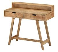 vidaXL Bois de Manguier Brut Solide Bureau Table d'Ordinateur Table d'Etude Table d'Ecriture Meuble Informatique Maison Intérieur 100x45x90 cm