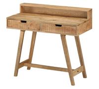 Vidaxl Bureau 100x45x90 Cm Bois De Manguier Brut Solide Multicolore