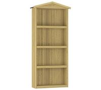 vidaXL Bois de Pin Imprégné Abri à Outils de Jardin Remise de Rangement Remise à Outils de Terrasse Jardin Extérieur Arrière-Cour 87x33x222 cm
