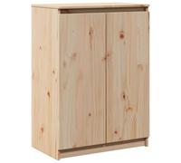 vidaXL Bois de Pin Massif Buffet Armoire Latérale Armoire de Rangement Meuble de Rangement Chambre à Coucher Intérieur 60x36x84 cm
